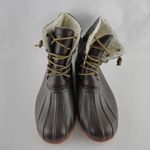 Seven7  Boots Womens 9 Rubber Duck Boots Faux Leather Sheepskin Lining Photo 5