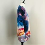 Galaxy Cat Riding Bacon T Shirt Medium Photo 2