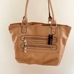 george NWT  Tan Beige Faux Leather Shoulder Bag Purse Photo 4