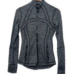 Lululemon Define Jacket Women's Size 6 Luon Black Heathered Variegated Knit Photo 3