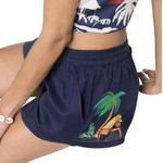 ONIA  Shorts Womens Large Navy Blue Shadown Aleen Paradise Hut New Photo 1