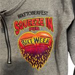 Wave trade grey cropped long sleeve bike week shirt size small Photo 1