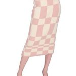 En Saison Josena Checkered Knit Midi Skirt Photo 3