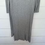 On The Road Women’s Large Grey Long Sleeve Split Blouse Dress Photo 5