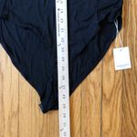 Mangopop NWT Women's Mock Neck Long Sleeve Bodysuit Black Size M Size M Photo 2