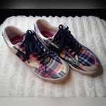 U.S. Polo Assn. Women's Lexie Navy/Blue/Pink Plaid Sneaker 10 SZ Photo 8