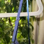 GILLI Navy MIDI Length Tiered Front Slit Dress with Adjustable Straps Size 1X Photo 5