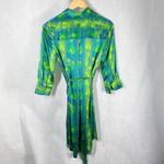L'Agence L’AGENCE Madison Shirt Mini Silk Satin Dress size XS Amazon Green Photo 1