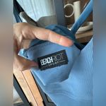 Beach Riot  sports bra ribbed slate blue top long line Photo 3
