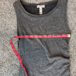 Leith  by Nordstrom ruched body-com Gray Sleeveless dress‎ size XXS Photo 4