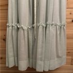 Vintage Size Small Baby Blue Lace Tiered Tie Strap Coquette Prairie Maxi Dress Photo 7