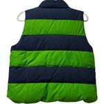 Victoria's Secret New Vtg  PINK Puffer Vest Navy Green Crest Unicorn Graphic‎ M/L Photo 1