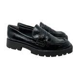Dolce‎ Vita Elias Loafers Patent Leather Chunky Lug Sole Black Size US 6.5 Photo 3