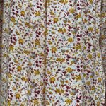 Lucky Brand  Floral Pink and Orange Flowy Smocked Blouse, Size Medium Photo 5