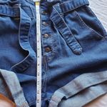 Wax Jean Women's High Waisted size M paperbag elastic with tie waist Denim jeans Shorts Photo 8