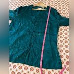 Victoria's Secret Gold Label Vintage  Emerald Green Sleep Shirt Pajama Top Size S Photo 8