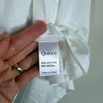 Quince  Cotton Modal Muscle Tank High Neck‎ White Size XL Photo 7