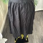 Farm Rio  Puff Sleeve Open Back Midi Dress In Black Size SZ Medium, $289 Photo 13