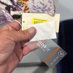 Maakif‎ New York Floral Print Blazer Cropped Jacket Career Size 4 White Photo 3