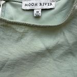 Moon River  Mini Bubble Sleeve Dress. Size M sage green Photo 2