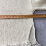 Laurie Felt Fringe Knit Sweater XL/1X Ivory Oversized Textured Pullover Top Photo 8