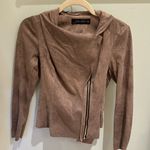 ZARA  suede feel tan zip up jacket EUC Photo 0