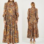 Ulla Johnson  Constantine Maxi Dress Amber Birds of Paradise Sz 6 Photo 7