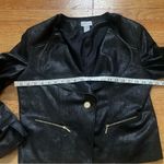 Soft Surroundings Black Faux Suede Tribeca Jacket Size Large Photo 3