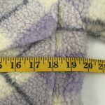 7 For All Mankind Seven For All Mankind Womens Small Purple Plaid Jacket Sherpa Teddy Truc… Photo 9