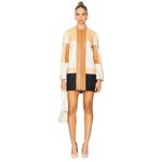 Alexis Cameron Dress in Multi Patchwork Large New asis Womens Vegan Faux Leather Photo 3