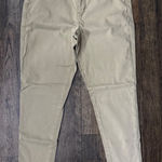 American Eagle Jeggings Stretch Khaki Pants Womens Size‎ 14 Short Casual Tan Size 14P Photo 0