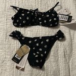 Vix Paula Hermanny Vix Sally Black and White Floral Bikini, Large NWT Photo 4