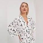 Bimba y Lola Monochromatic Shirt Dress (Size S) White Photo 1