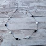 Silver Tone Necklaces with Black & White Photo 2