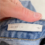 PacSun  High Rise Distressed Mom Jeans Light Wash Womens 25 Button Fly 90s Blue Photo 9