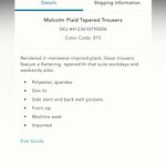 Anthropologie  Malcom Tapered Trouser Houndstooth & Plaid Dress Pant size 2 Photo 1