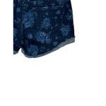 Maurice's  Womens Shorts Floral Stretch Denim Cotton Blend Cuff Raw‎ Hem Blue 5/6 Photo 4