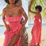 House Of CB 'Sarina' Fuchsia Ruffle Maxi Dress NWOT size XS Photo 13