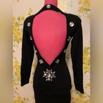 Andrea Jovine Vintage black sweater dress 100% wool size XS Photo 1