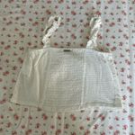 Billabong  White Lace Trim Tank Top bustier Photo 2