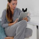 Cynthia Rowley  100%  2 -PLY Cashmere Side Slits Casual Lounge Pants Grey  Sz‎ S Photo 3