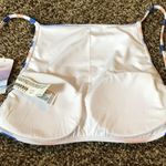 Bathing Suit Top Blue White Yellow Stripes Size L Photo 2