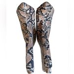 public desire  Snakeskin Print Heeled Sock Booties Photo 13