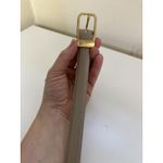 Liz Claiborne Vtg Women’s  Beige Leather Belt Size Medium Gold Buckle Classic Photo 4