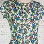 Vintage Floral Top 60s Small Photo 1