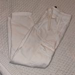 Gap White Denim Cargo Pants Photo 1