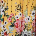 SheIn  Curve 2XL Yellow Shift Dress Long Kimono Sleeve Floral Knee Length Casual Photo 3