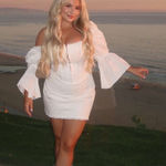 House Of CB  'Matilda' White Puff Sleeve Corset Dress‎ NWOT Size S Photo 0