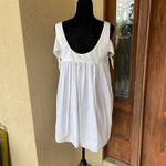 ZARA Trafaluc Collection Womens Dress Size M White Poplin Bow Sleeve Mini NEW Photo 6