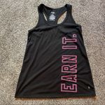 Danskin  Now Earn It Black & Pink Racerback Activewear Tank Top Small Photo 0